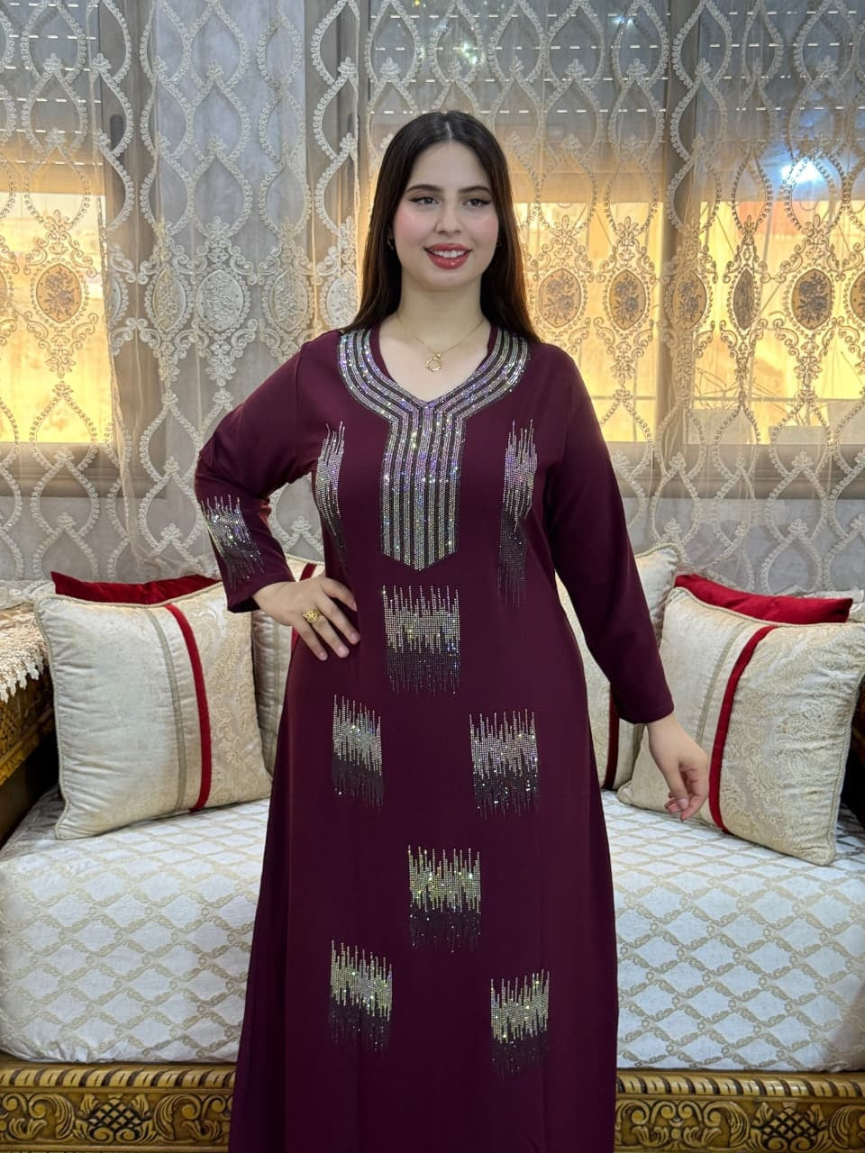 Gandora Nayla – Crêpe Rosa & Strass