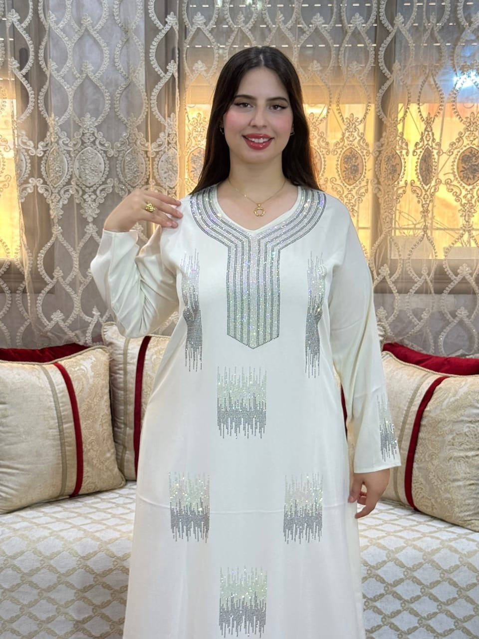 Gandora Nayla – Crêpe Rosa & Strass