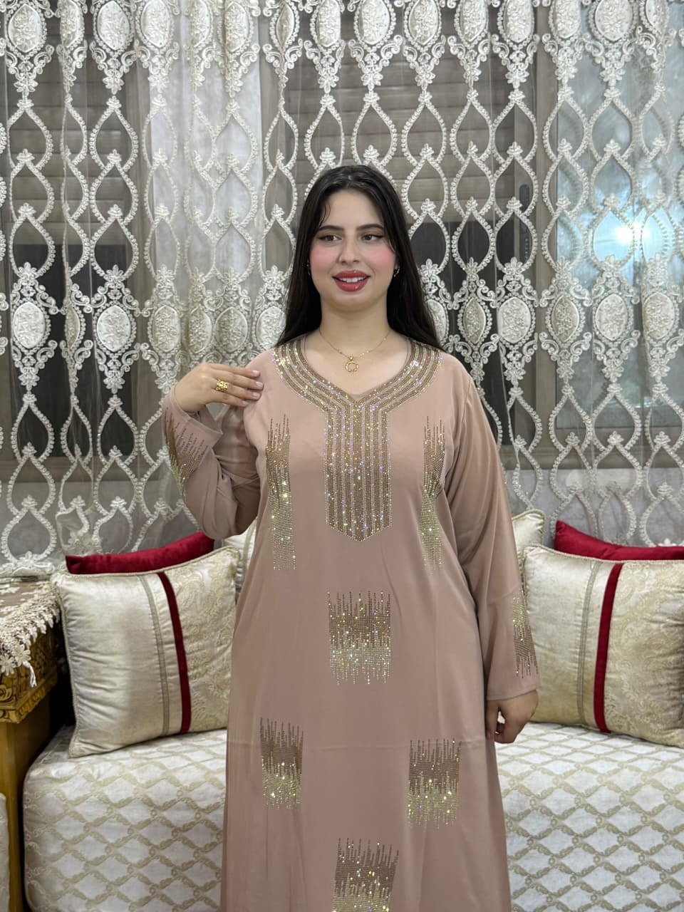 Gandora Nayla – Crêpe Rosa & Strass