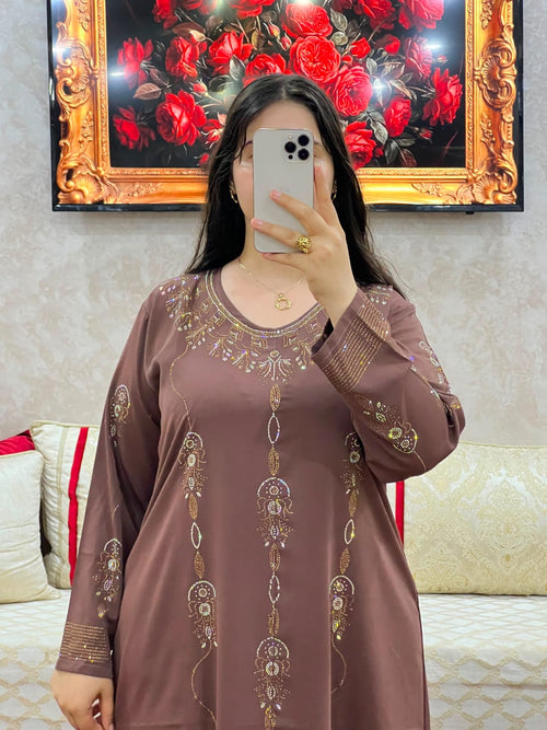 Gandora Alya – Crêpe Rosa & Strass