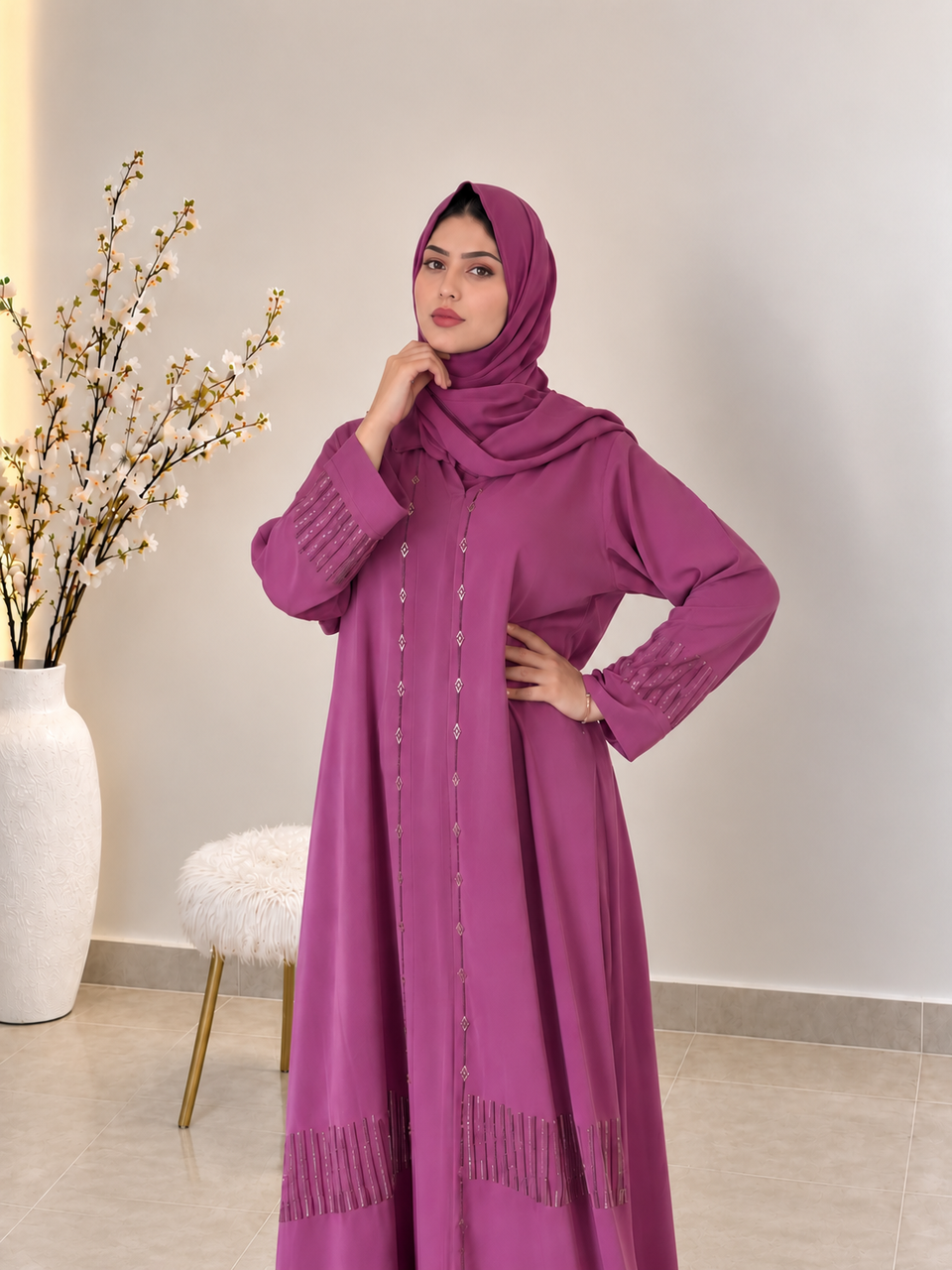 Abaya Élégance Diamant